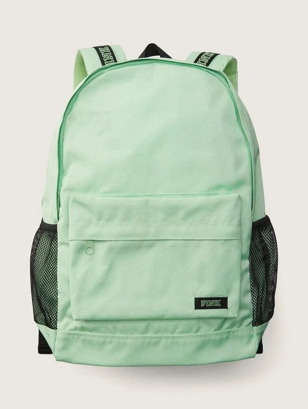 PINK Victoria's Secret Green Backpack with Branded Straps NWT